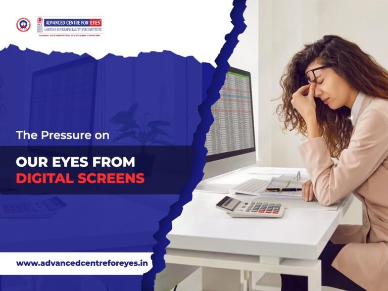 The Pressure on Our Eyes from Digital Screens